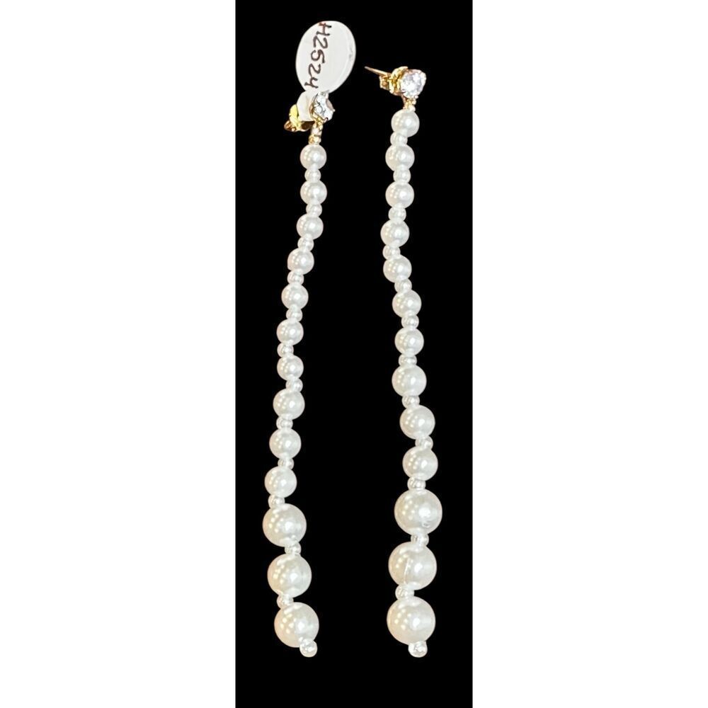 Shashi Swarovski Pearl Earring with CZ Post New